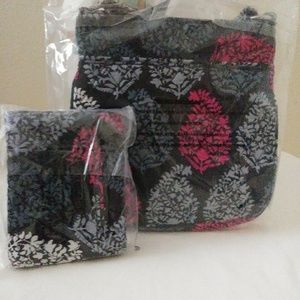 Vera Bradley hipster with matching wallet